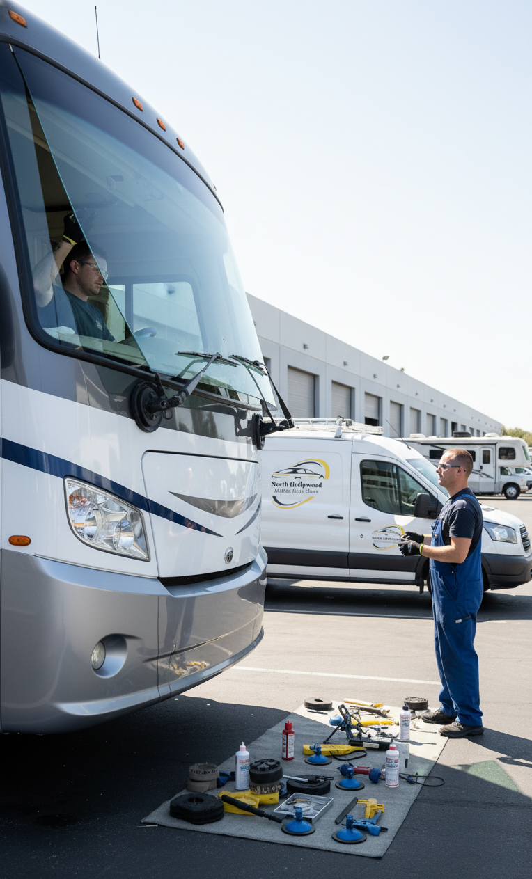Commercial Auto Glass Services - North Hollywood Mobile Auto Glass